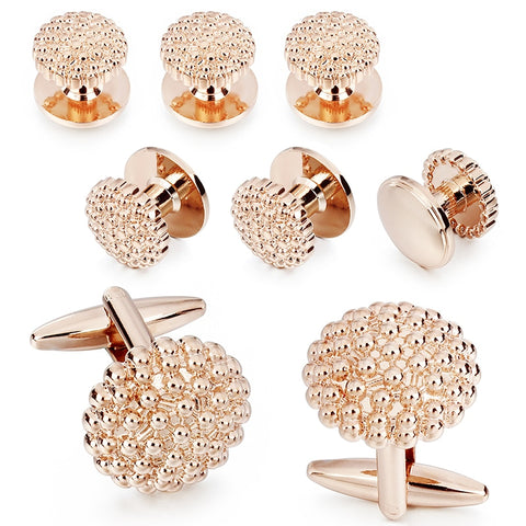 Mother of Pearl Cufflinks and Dress Studs Set