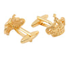 GOLD CROWN CUFFLINKS