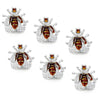 Crystal Bee Cufflinks and Studs Set