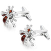 Crystal Bee Cufflinks and Studs Set