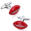 Red American Football Cufflinks and Studs Set