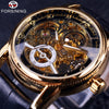 Forsining Hollow Engraving Skeleton Casual Watch