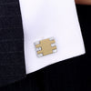 Square Rhinestone Cufflinks