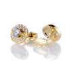 GOLD CRYSTAL CUFFLINKS
