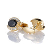 GOLD CRYSTAL CUFFLINKS