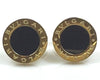 Bulgari inspired gold plated cufflinks